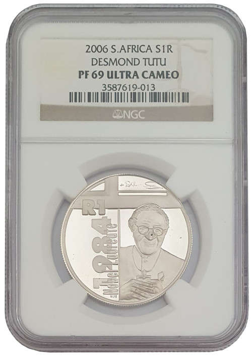 2006 Protea Silver R1 PF69 Ultra Cameo - Tutu