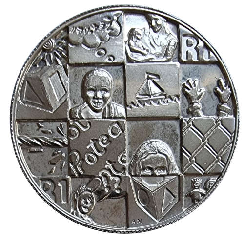 *Scarce* 1998 Uncirculated Protea R1 - Child (Life`s Puzzle)