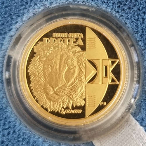 2001 Proof Protea Gold 1/10th oz - Tourism
