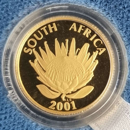 2001 Proof Protea Gold 1/10th oz - Tourism