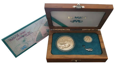 2002 Silver Combination Set - Whales