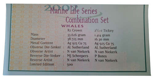 2002 Silver Combination Set - Whales