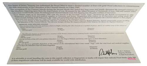 1995 Jersey Four-Coin Gold Proof Collection