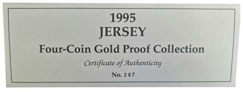 1995 Jersey Four-Coin Gold Proof Collection