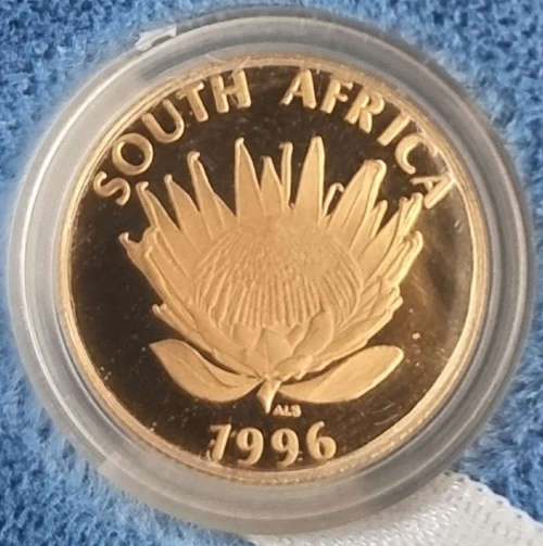 1996 Proof Protea Gold 1/10th oz - Constitution