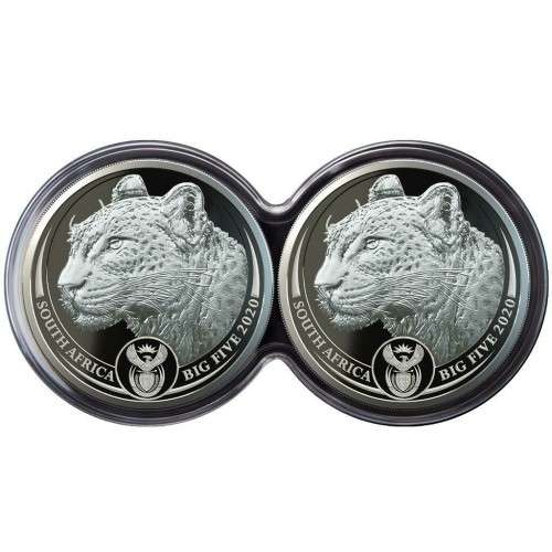 2020 Big 5 Series I Leopard Double Capsule Proof Set