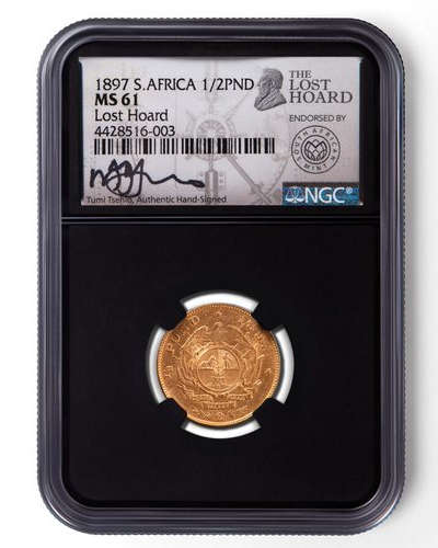 Lost Hoard Set - 1895 Halfpond XF40 and 1/10th Krugerrand