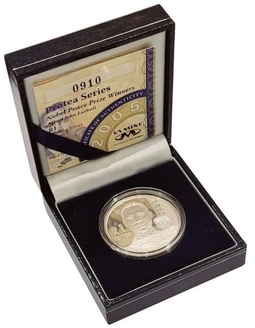 2005 Proof Protea Silver R1 in SA Mint Box
