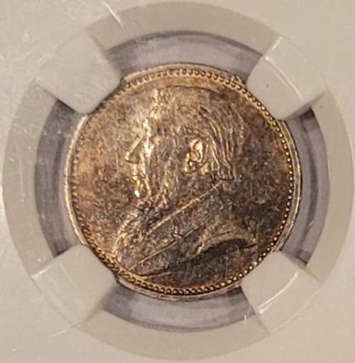 1892 6 Pence AU50