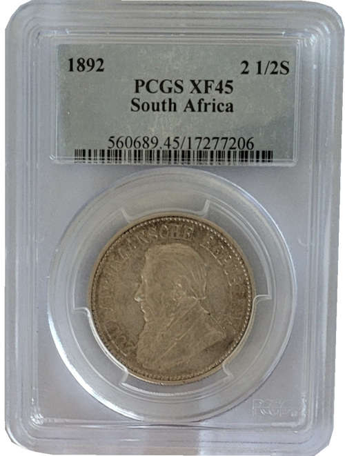 *Scarce* 1892 2.5 Shillings XF45