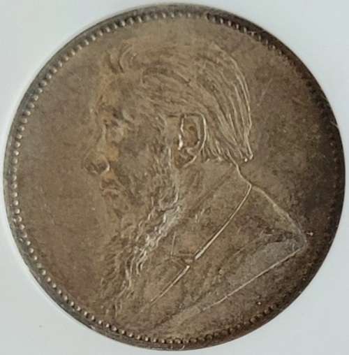 1892 Shilling AU50