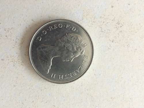 Commemorative 1981 Crown for the Wedding of the Prince and Princess of Wales.