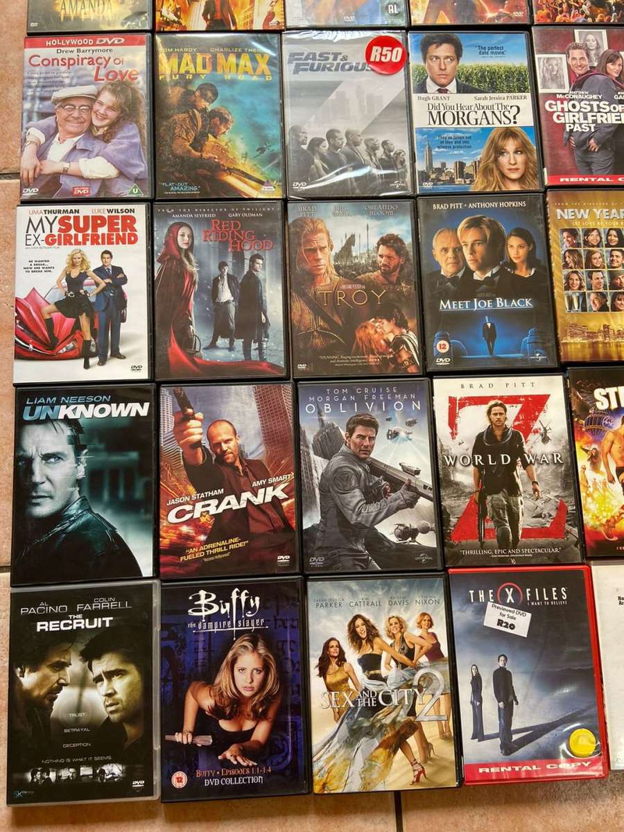 Blockbuster movie collection of 49 DVDs