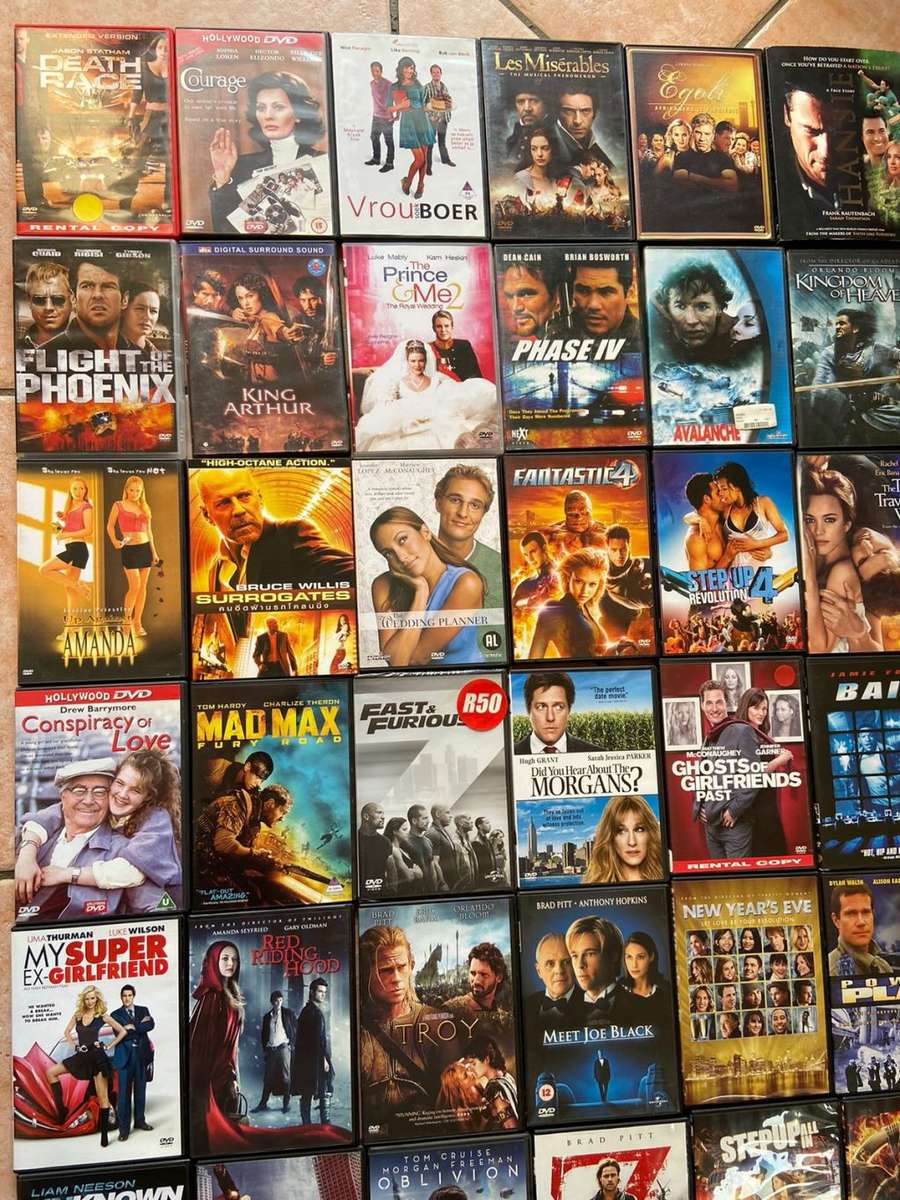 Blockbuster movie collection of 49 DVDs