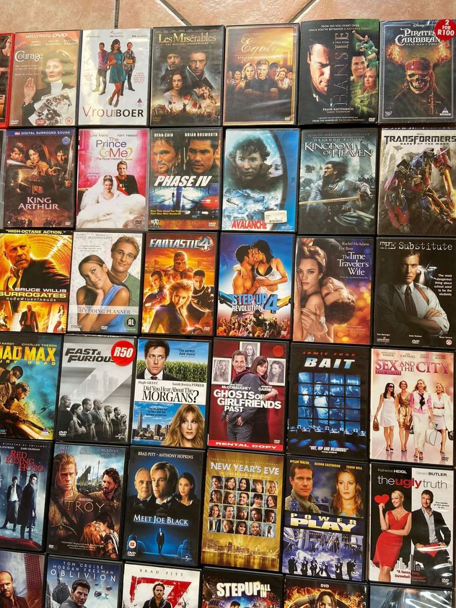 Blockbuster movie collection of 49 DVDs