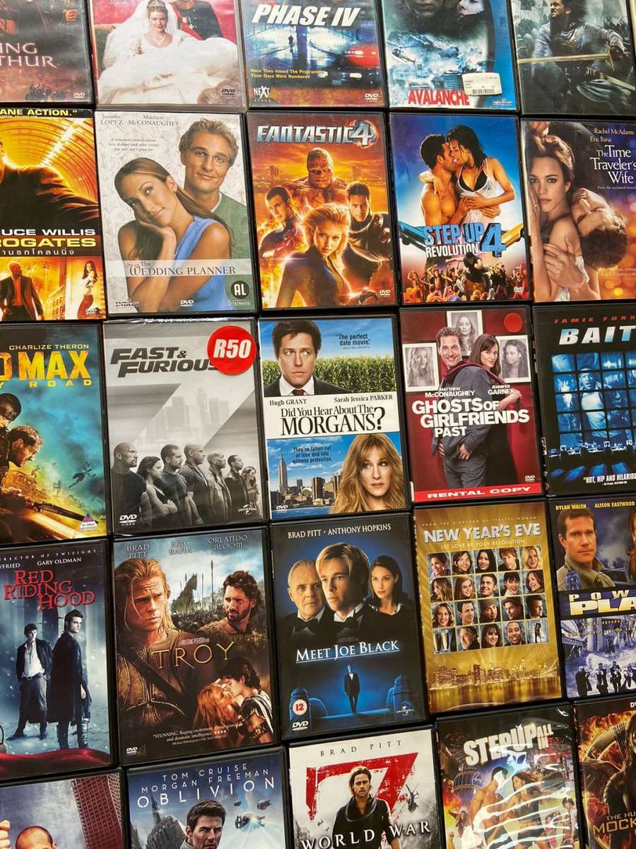 Blockbuster movie collection of 49 DVDs