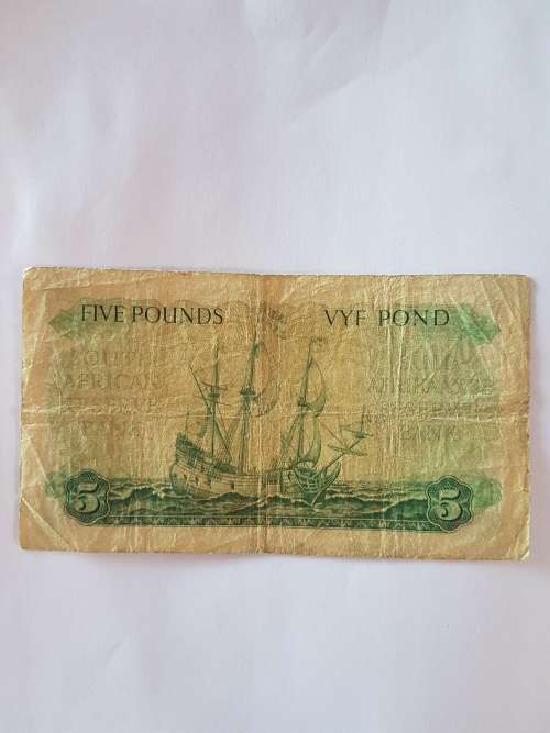 South African reserve bank 5 pounds 9.1.53