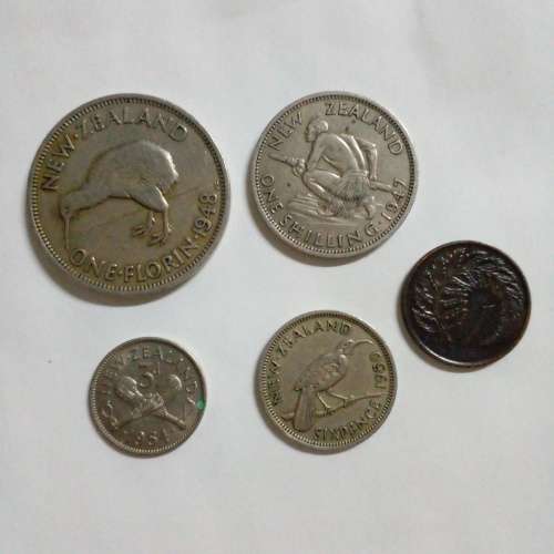 Mix New Zealand coins