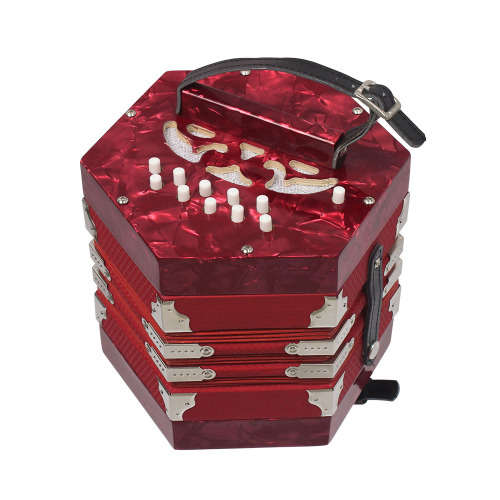 Courante Red 20 key Concertina + bag - local guarantee 24-48 hr delivery SA or collect CAPETOWN