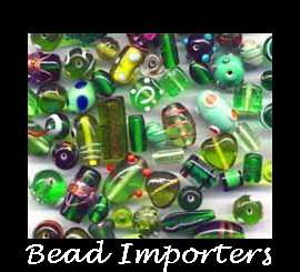 Glass Bead - Semi Fancy Green Mix (price per 10 beads)