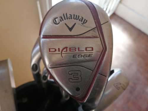 Gold club set and bag - Callaway Diablo edge
