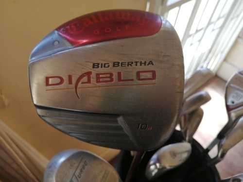Gold club set and bag - Callaway Diablo edge