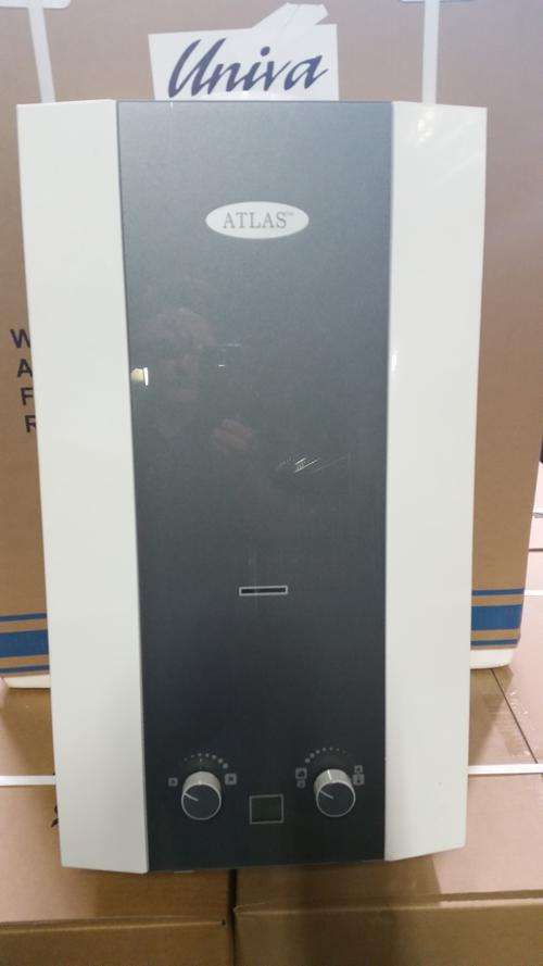 16L Per Min GLASS PANEL Battery Ignite Gas Water Heater / Geyser