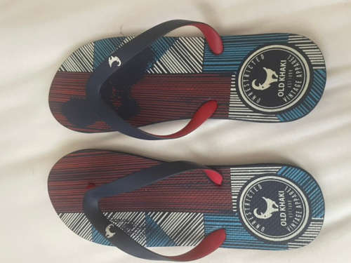 Old Khaki flip-flops UK9