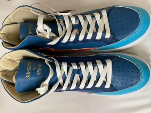 Superdry Basket Lux Trainer blue/orange UK10