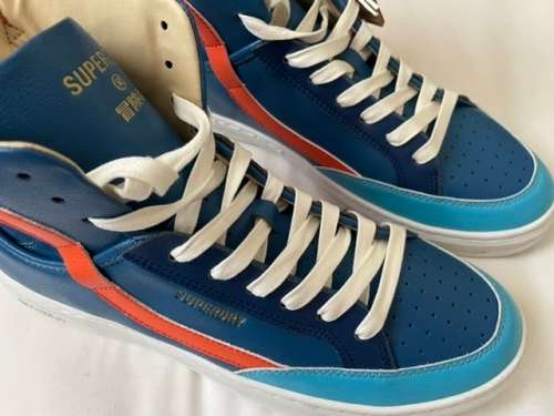 Superdry Basket Lux Trainer blue/orange UK10