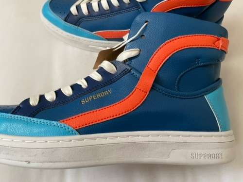 Superdry Basket Lux Trainer blue/orange UK10