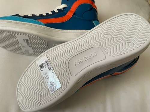 Superdry Basket Lux Trainer blue/orange UK10