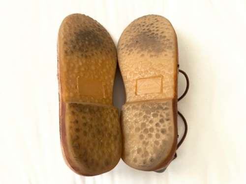 In-step Vellies Chocolate UK10