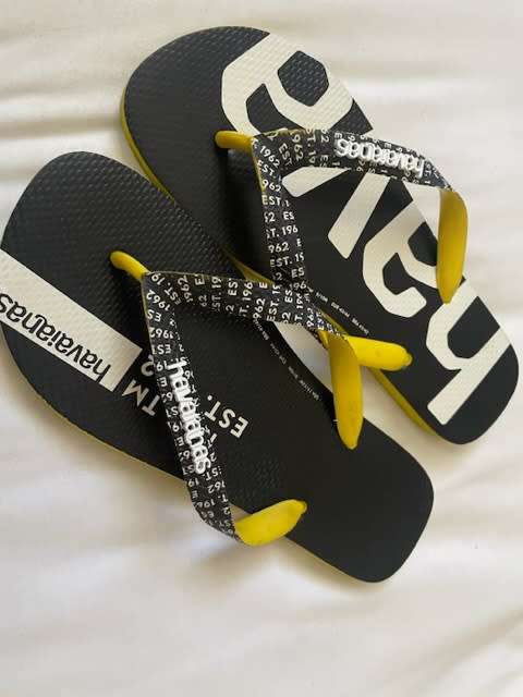 Havaianas Top Logomania Midtech Citrus Yellow UK9/10