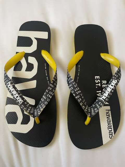 Havaianas Top Logomania Midtech Citrus Yellow UK9/10