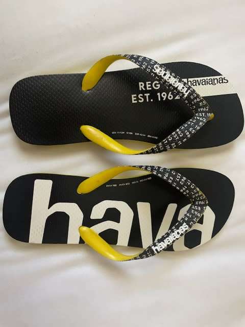 Havaianas Top Logomania Midtech Citrus Yellow UK9/10