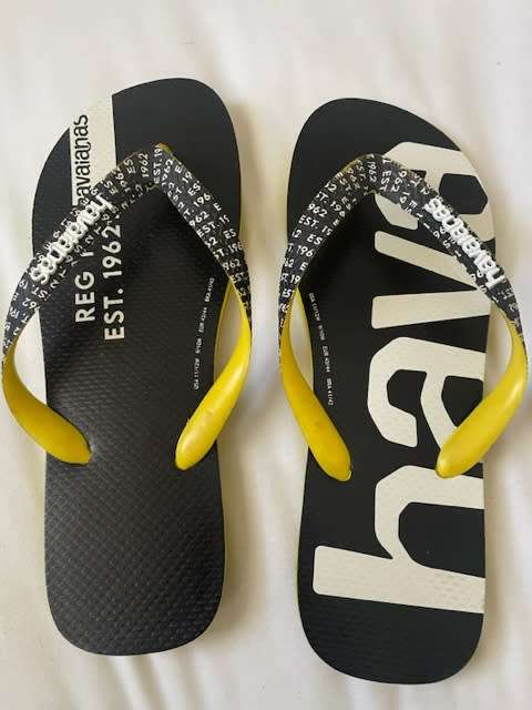 Havaianas Top Logomania Midtech Citrus Yellow UK9/10