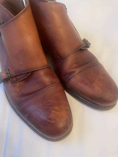 Arthur Jack double monk strap boot UK10