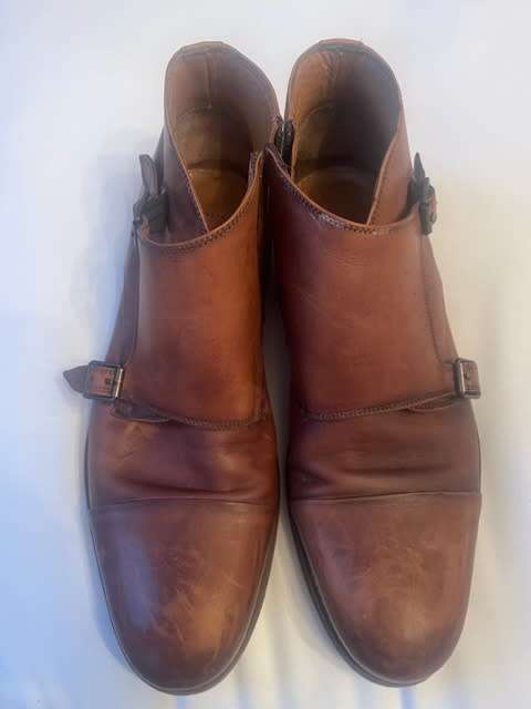 Arthur Jack double monk strap boot UK10