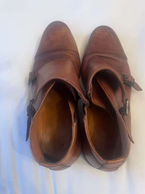 Arthur Jack double monk strap boot UK10