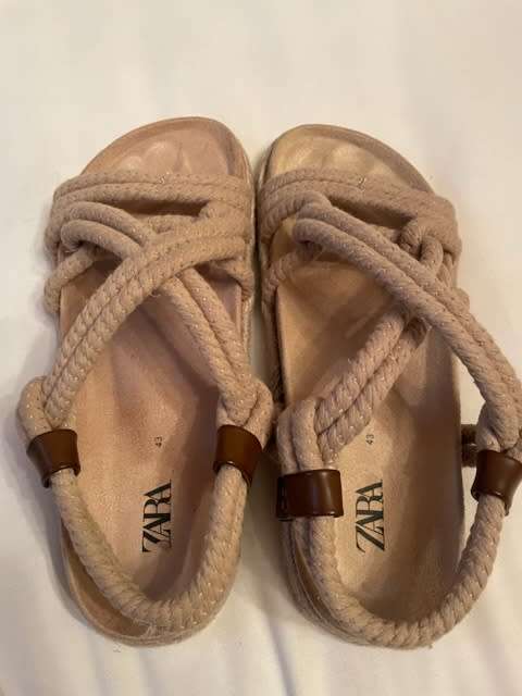 Zara rope sandals UK9/EUR43