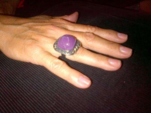 PURPLE OVERSIZED RING