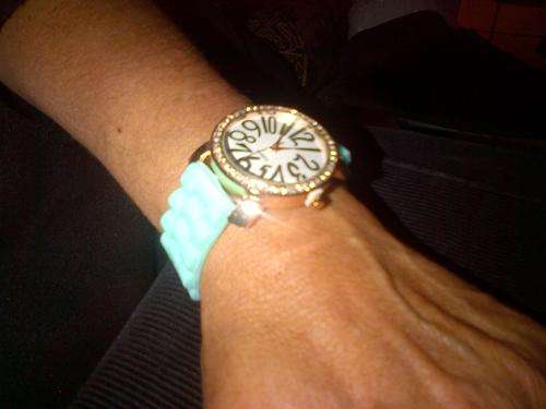 PASTEL TURQUOISE GEL WATCH