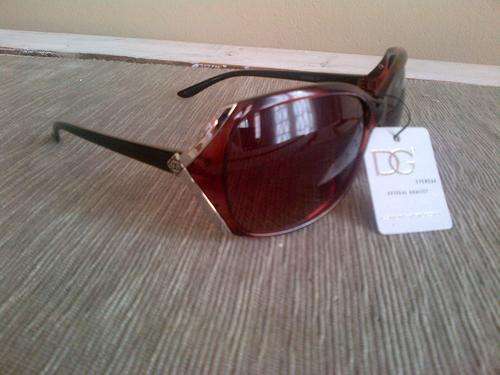 BROWN AND SILVER DG SUNGLASSES
