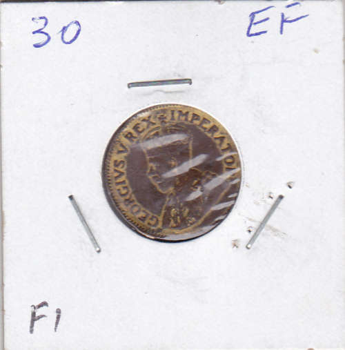 1930 Farthing EX mount  Very scarce coin