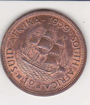 1959 1d in UNC grade and Red Brown color Only 11 graded RB at NGC