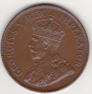 1934 Union 1 penny as per csan
