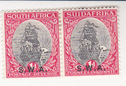 1927-30 SWA 1d pair MLH SACC 82