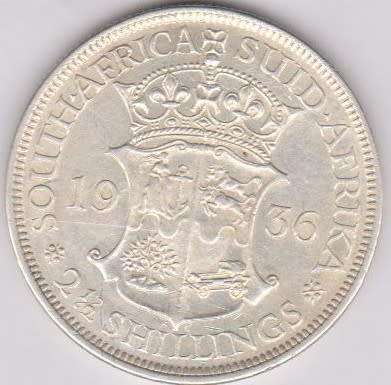1936 Union Half Crown in EF grade RARE
