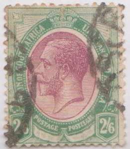 1913 Union 2/6 single used with `new Moon ` variety SACC 13